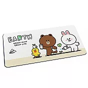 【LINE Friends】軟式珪藻土吸水地墊 環保系列 珪藻土 地墊 (80*38*0.5cm) 綠色生活