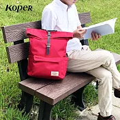 【KOPER】心實袋-單扣休閒後背包 MIT台灣製造 熱情紅