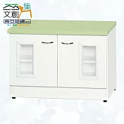 【文創集】南亞塑鋼 卡茲多彩2.1尺雙開門座鞋櫃(七色可選) 淺綠雙色