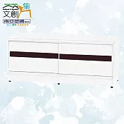 【文創集】南亞塑鋼 馬蒂爾多彩4尺雙推門座鞋櫃(七色可選) 胡桃白雙色