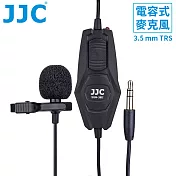 JJC全指向3.5mm TRS電容式麥克風SGM-38II(領夾式;總線長7公尺;附防風罩和3.5mm to 6.35mm音源轉接頭)