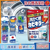 (2袋超值組)日本SC Johnson莊臣-免浸泡氧系除黴去汙消臭洗衣機槽清潔粉250g/袋(直立式,雙槽式筒槽強力洗淨劑)