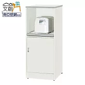 【文創集】波仕 環保1.6尺南亞塑鋼單門層架中餐櫃/收納櫃 時尚雙色