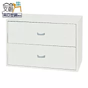 【文創集】蘇菲亞 環保2尺南亞塑鋼二抽置物櫃/收納櫃 時尚白