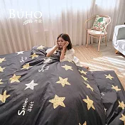 《BUHO》單人三件式薄被套床包組 《夢想星空》