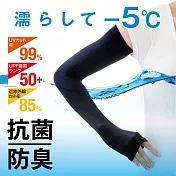 日本 Alphax AQUA 抗UV 涼感防曬袖套 長版