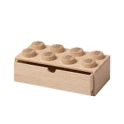 Room Copenhagen 樂高 LEGO® 樂高桌上型木製八凸抽屜收納箱 淺色橡木