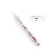 皮爾卡登  Pierre Cardin DUO DIP 閃亮玻璃筆+筆擱 - 粉