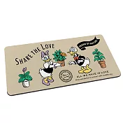 【Disney迪士尼】軟式珪藻土吸水地墊 唐老鴨系列 珪藻土 地墊 (80*38*0.5cm) 唐老鴨盆栽