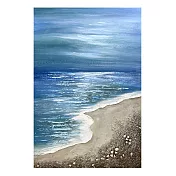 【御畫房】海天一線 手繪抽象油畫-60*90cm無框掛畫 6090-505 (客製商品)