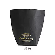 JIAGO 可水洗牛皮紙袋 黑色