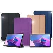 VXTRA Lenovo Tab P11 Pro 2nd Gen TB132FU 經典皮紋三折保護套 平板皮套 科幻黑