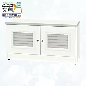 【文創集】南亞塑鋼 桑尼多彩2.7尺雙開門百葉座鞋櫃(二色可選) 絨毛灰紋雙色