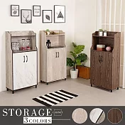 Homelike 喜家居半開放置物櫃(三色可選)(2243) 胡桃色