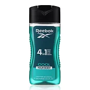 Reebok 清新水能量男性4合1全能洗髮沐浴膠 250ml (COOL)-代理商公司貨