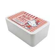 【Sanrio 三麗鷗】濕紙巾收納盒 收納盒 衛生紙收納 口罩收納 (18.8*12.2*7.5cm) 凱蒂貓格紋