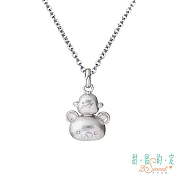 甜蜜約定2SWEET 疊疊樂拉拉熊Rilakkuma純銀墜子  送黑皮繩項鍊