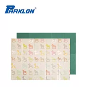 Parklon 韓國帕龍 攜帶式摺疊地墊-140 x 200 x 1.2 cm - 彩色木馬