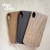 【CHIUCHIU】Apple iPhone 14 (6.1吋)質感木紋手機保護殼 (淺褐色)