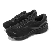 Brooks 慢跑鞋 Ghost 15 D 女鞋 寬楦 黑 全黑 緩震 運動鞋 魔鬼系列 1203801D020