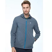 【荒野wildland】男環保N66彈性外套灰藍色 M 灰藍色