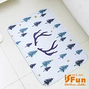 【iSFun】鹿角森林＊療癒動物絨毛腳踏地墊40x60cm