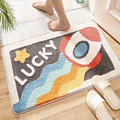 【iSFun】幸運火箭*加厚吸水絨毛腳踏浴室地墊40x60cm