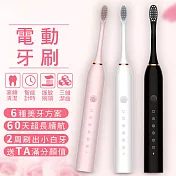 CS22 充電式六檔電動牙刷 2色(附10支牙刷頭+掛架) 白色