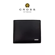 【CROSS】臺灣總經銷 限量2折 頂級小牛皮8卡皮夾 艾維斯系列 全新專櫃展示品 (黑色 贈禮盒提袋)