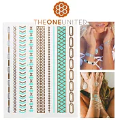 【The One】歐美時尚金屬感紋身貼(大)-1-遇見森林系