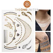 【The One】歐美時尚金屬感紋身貼(大)-2-黛安娜