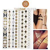 【The One】歐美時尚金屬感紋身貼(大)-9-守護女戰神