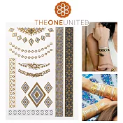 【The One】歐美時尚金屬感紋身貼(大)-10-瓦爾嘉莉的花園