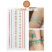 【The One】歐美時尚金屬感紋身貼(中)-1-衝浪女孩