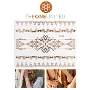 【The One】歐美時尚金屬感紋身貼(小)-5-戰地之歌