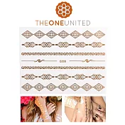 【The One】歐美時尚金屬感紋身貼(小)-7-古典皇后