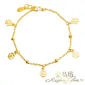 【金品坊】黃金手鍊雪花飄飄手鍊