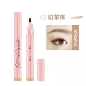 【仿真原生眉 】CINQUAIN 思珂 思珂 3D極細仿真毛流水眉筆(4色任選) 奶茶棕