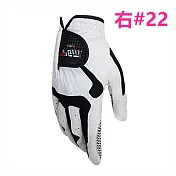 【PGM】男用高爾夫超纖手套 配戴右手 22碼