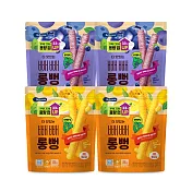 韓國【BEBECOOK 寶膳】嬰幼兒初食綿綿貝貝棒 4入組(藍莓優格、炙燒玉米)