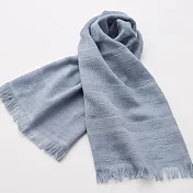 【Miyazaki】日本今治短版圍巾 - 藍灰色