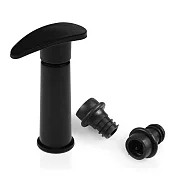 《VERSA》抽真空器+瓶塞2入 | 紅酒塞 真空瓶塞 保鮮瓶塞 葡萄酒塞 - 黑