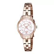 Hello Kitty 童趣夢幻時尚腕錶-玫瑰金