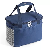 【iSFun】極簡日式＊大容量手提保冷保溫便當包  藍