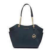 MICHAEL KORS 簡約鍊帶防刮托特包  深藍