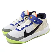 Nike 籃球鞋 Team Hustle D 10 Flyease PS 童鞋 中童 灰 藍 中筒 FB1881-101