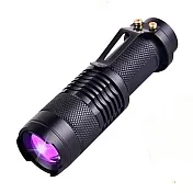 【LOTUS】迷你紫光UV手電筒 螢光劑檢測 驗鈔 琥珀鑑定 化妝品面膜檢測 紫光