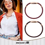 &MORE愛迪莫 X5 特仕版鈦鍺手環 (玫瑰金)- S 深紫