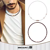 &MORE愛迪莫 X5 特仕版鈦鍺項鍊 (玫瑰金)- S 深紫