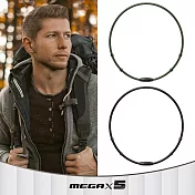 &MORE愛迪莫 X5 特仕版鈦鍺項鍊 (槍灰)- S 純黑